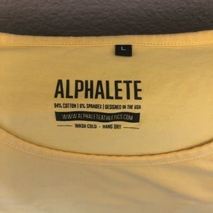 Alphalete - T-Shirt - Yellow